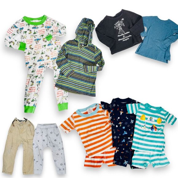 Toddler Boys Hanna Andersson + Zara + Tea Collection Bundle Lot 2T / 3T - Picture 1 of 16